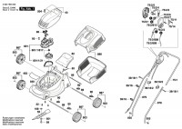 Bosch 3 600 H85 A04 Rotak 320 Lawnmower 230 V / Eu Spare Parts